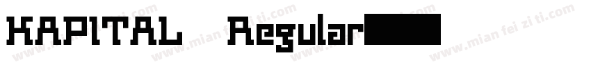 KAPITAL Regular字体转换